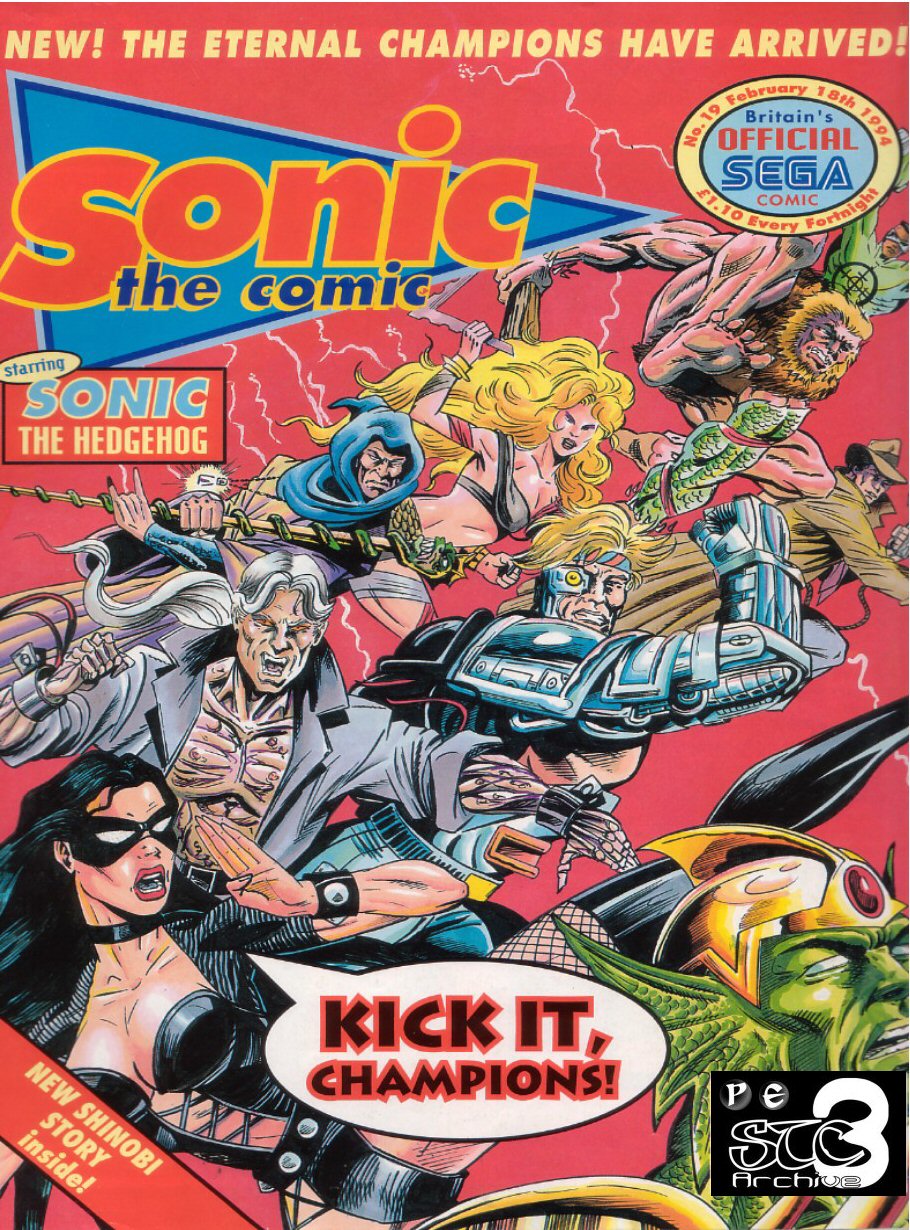 Sonic - The Comic Issue No. 019 Cover Page